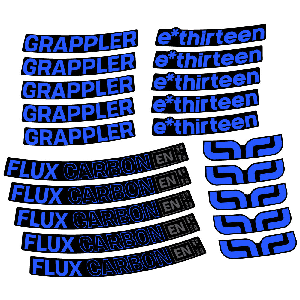 Adesivi Cerchi MTB E-Thirteen Grappler Flux in vinile