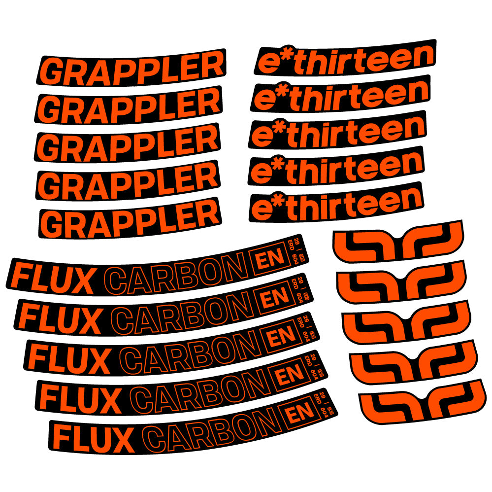 Adesivi Cerchi MTB E-Thirteen Grappler Flux in vinile