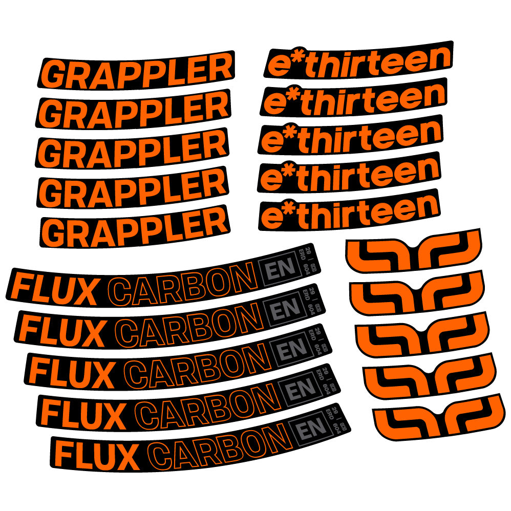 Adesivi Cerchi MTB E-Thirteen Grappler Flux in vinile