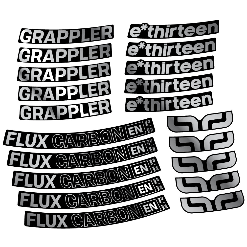 Adesivi Cerchi MTB E-Thirteen Grappler Flux in vinile