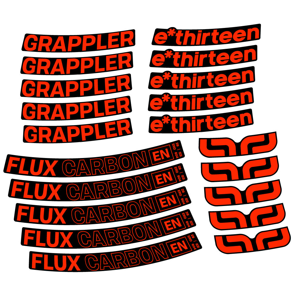 Adesivi Cerchi MTB E-Thirteen Grappler Flux in vinile