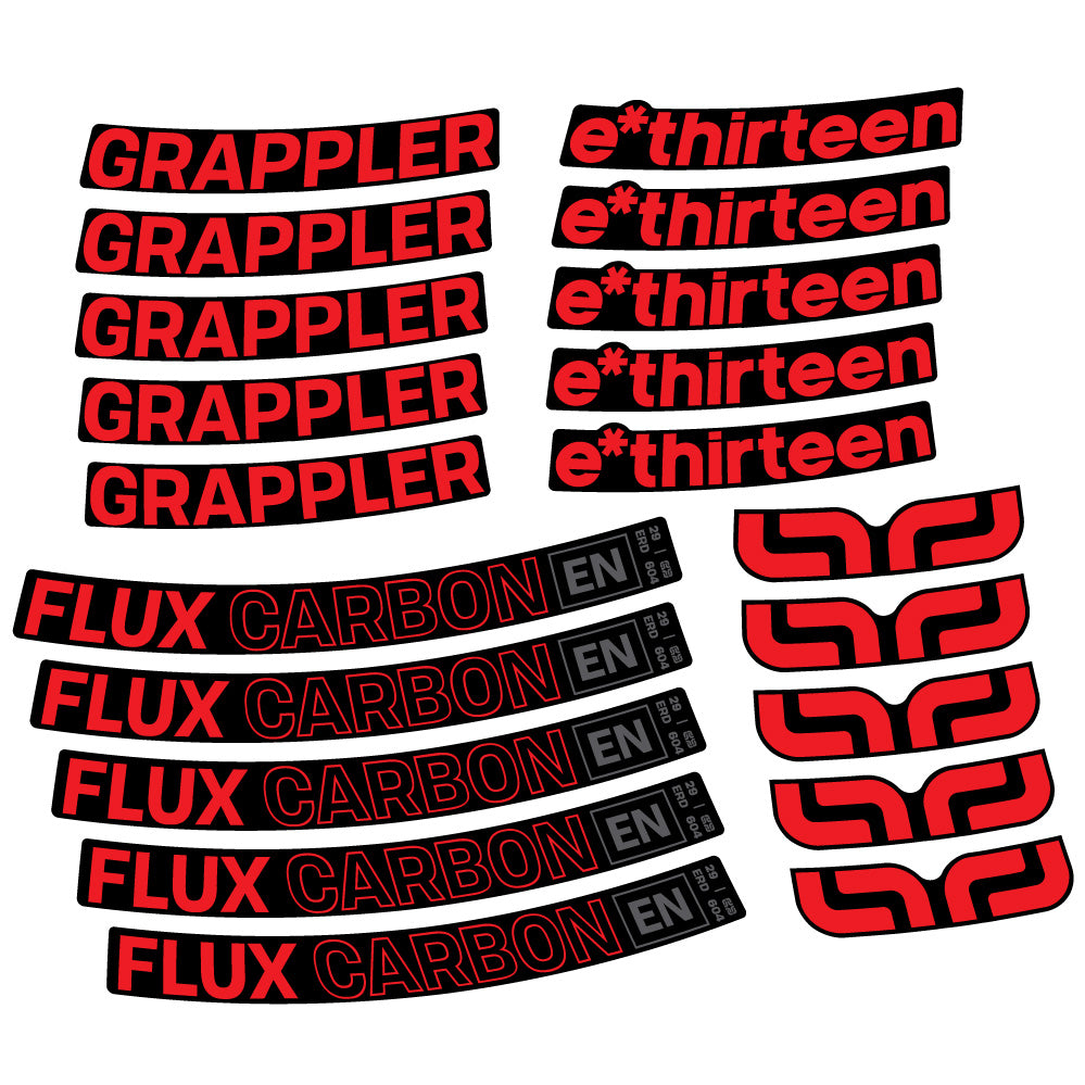 Adesivi Cerchi MTB E-Thirteen Grappler Flux in vinile