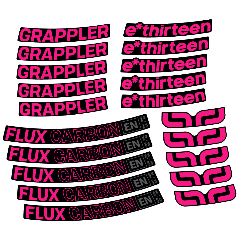 Adesivi Cerchi MTB E-Thirteen Grappler Flux in vinile