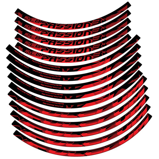 Adesivi Cerchi MTB Fulcrum Red Passion 3 29" in vinile - Rosso