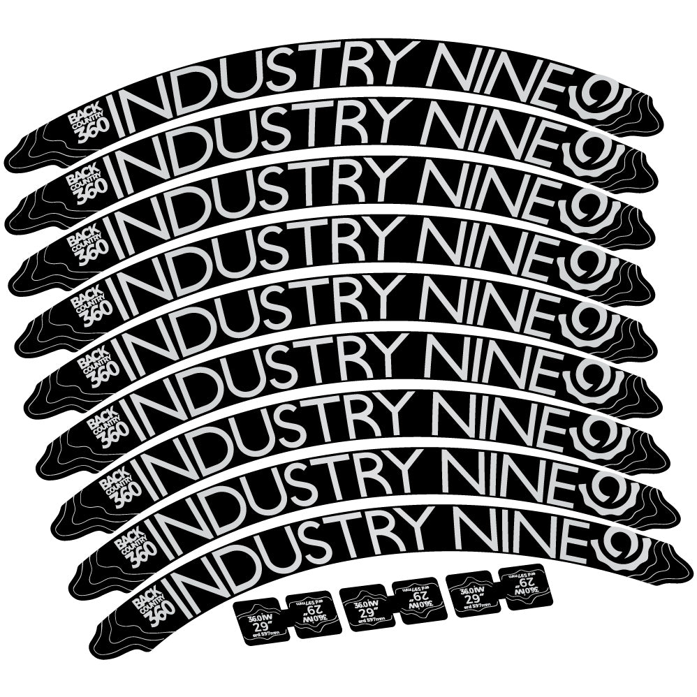 Adesivi Cerchi MTB Industry Nine Back Country 360 in vinile