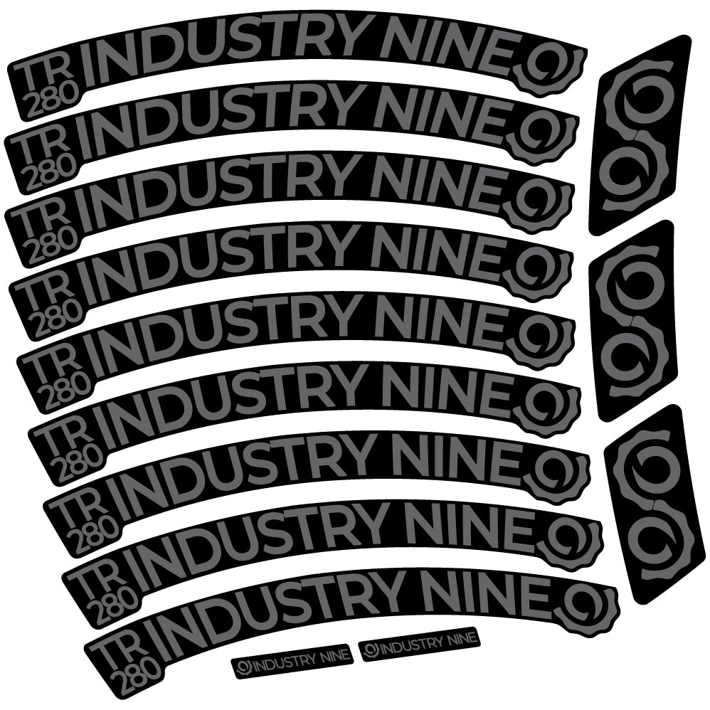 Adesivi Cerchi MTB Industry Nine Trail 280 Carbon in vinile