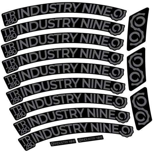 Adesivi Cerchi MTB Industry Nine Trail 280 Carbon in vinile