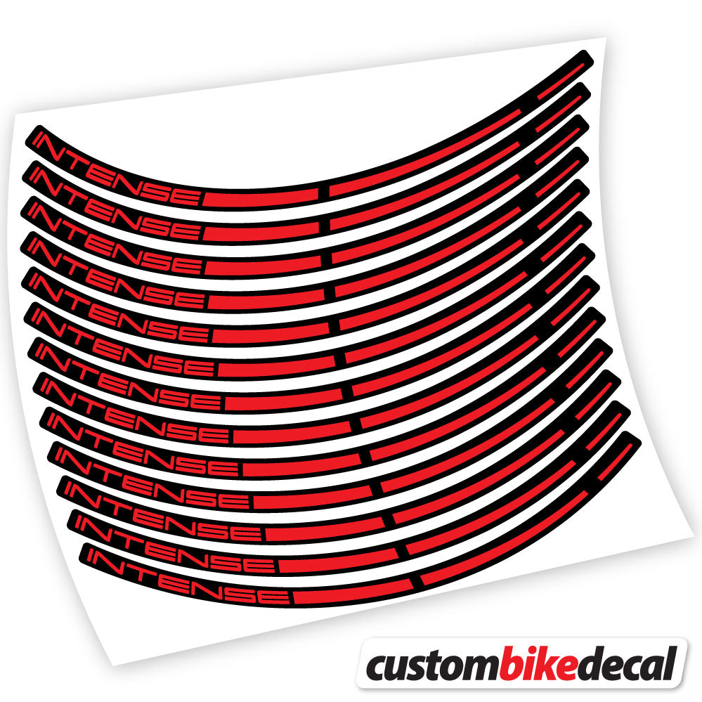 Adesivi Cerchi MTB Intense in vinile - Rosso