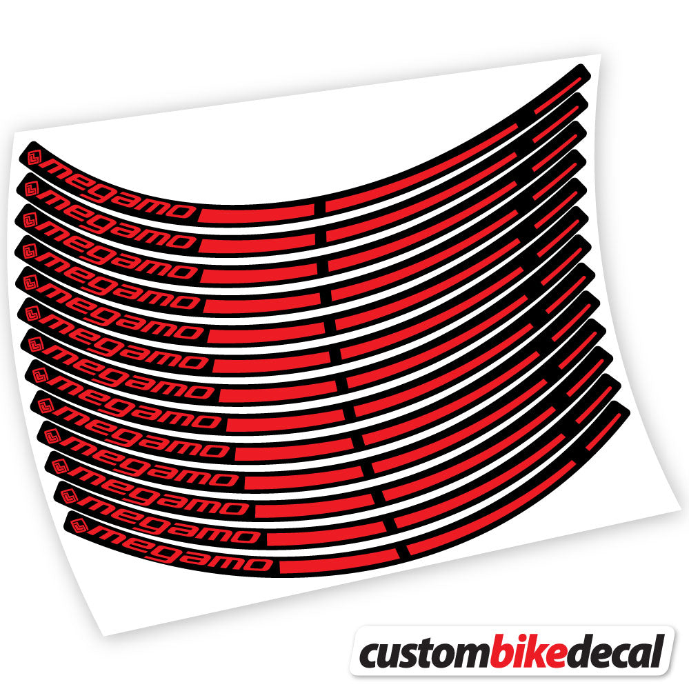 Adesivi Cerchi MTB Megamo in vinile - Rosso