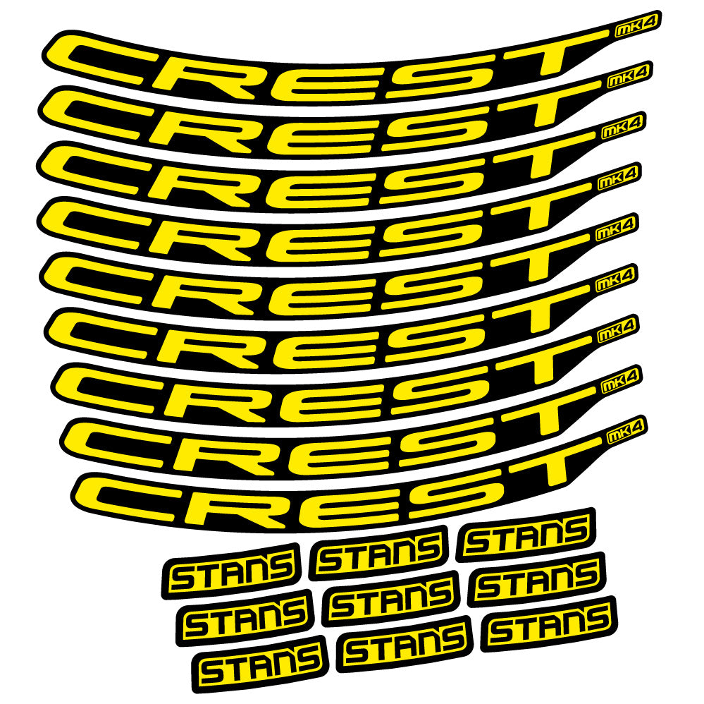 Adesivi Cerchi MTB Stans Crest MK4 Ver.2 in vinile