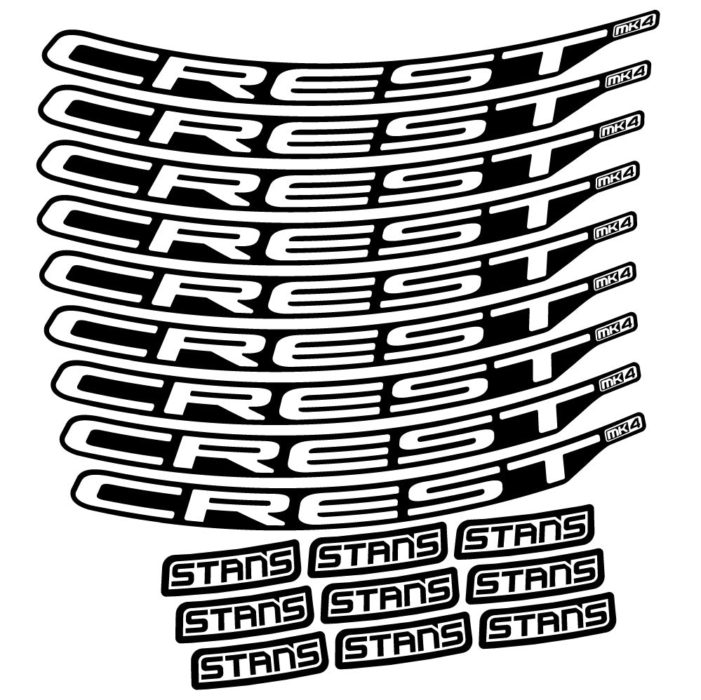 Adesivi Cerchi MTB Stans Crest MK4 Ver.2 in vinile
