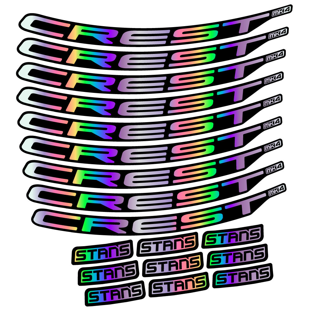 Adesivi Cerchi MTB Stans Crest MK4 Ver.2 in vinile