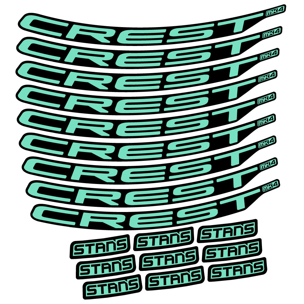 Adesivi Cerchi MTB Stans Crest MK4 Ver.2 in vinile
