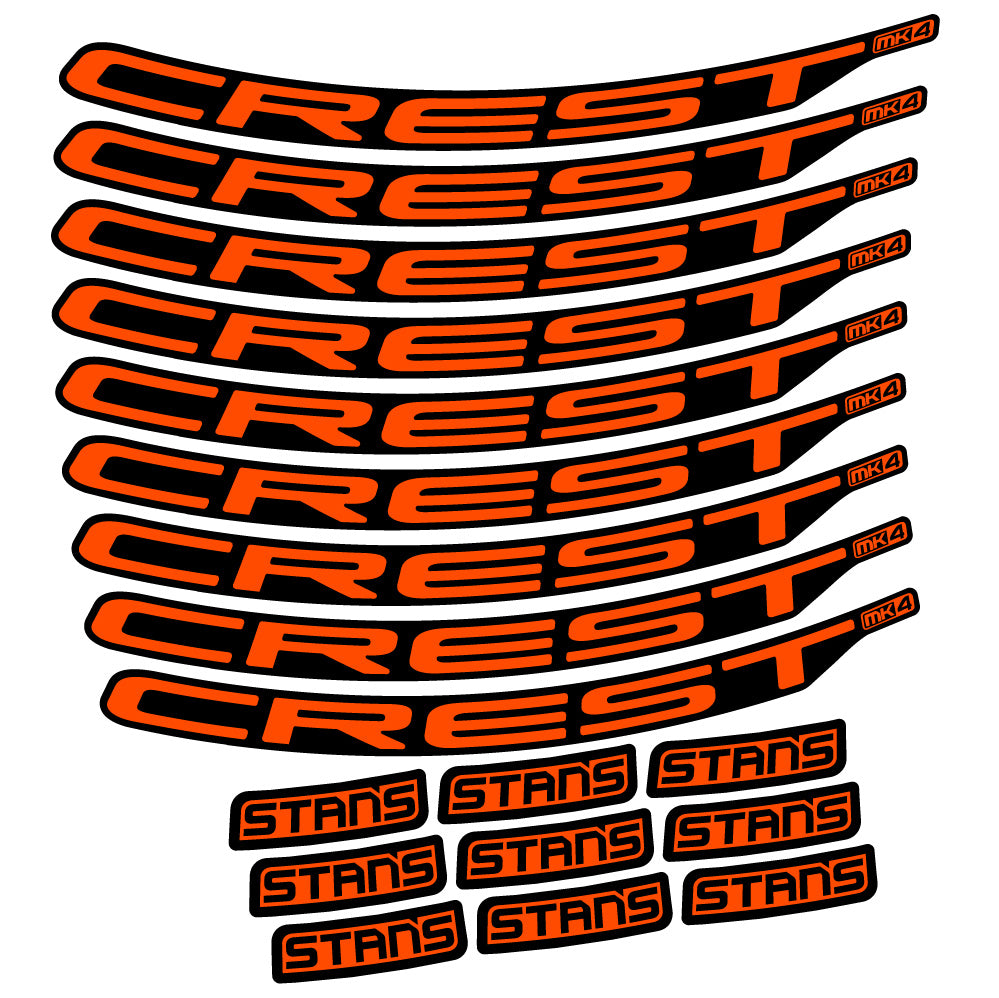 Adesivi Cerchi MTB Stans Crest MK4 Ver.2 in vinile