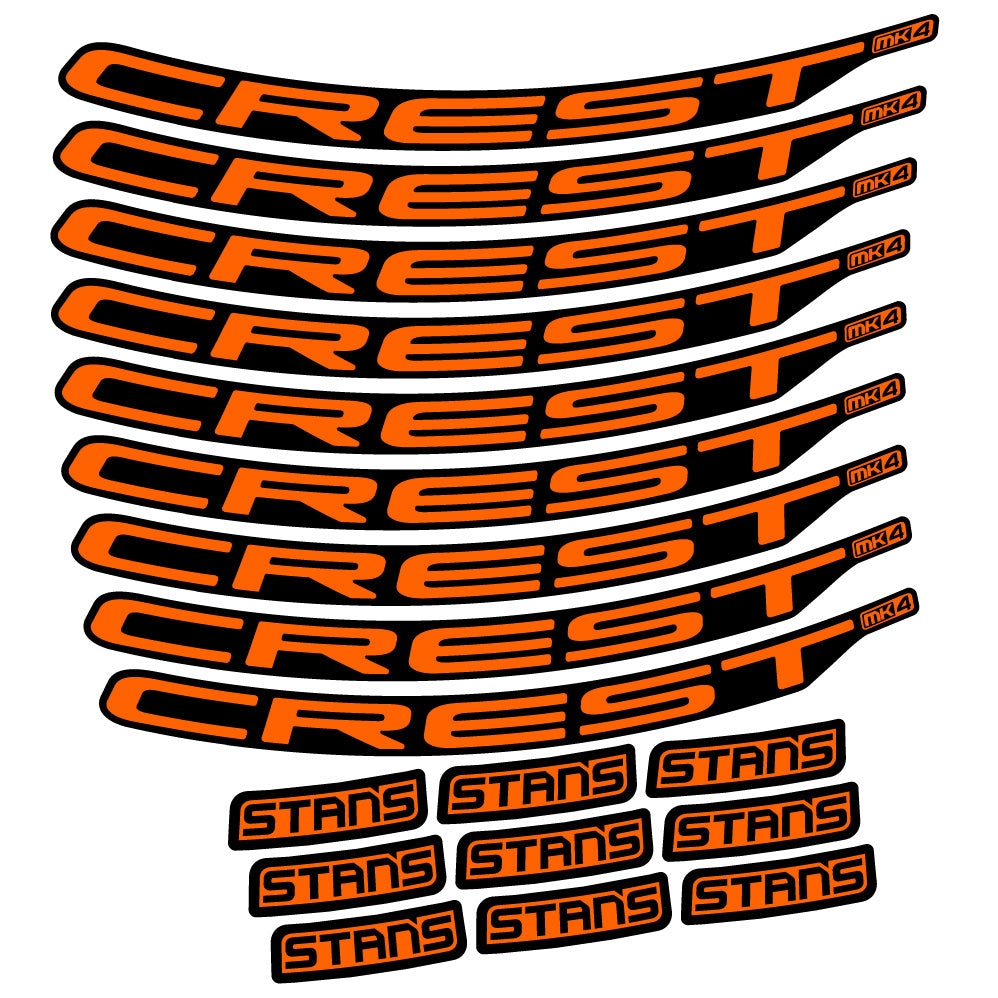 Adesivi Cerchi MTB Stans Crest MK4 Ver.2 in vinile
