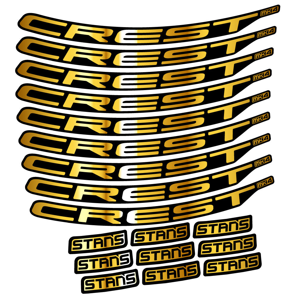 Adesivi Cerchi MTB Stans Crest MK4 Ver.2 in vinile