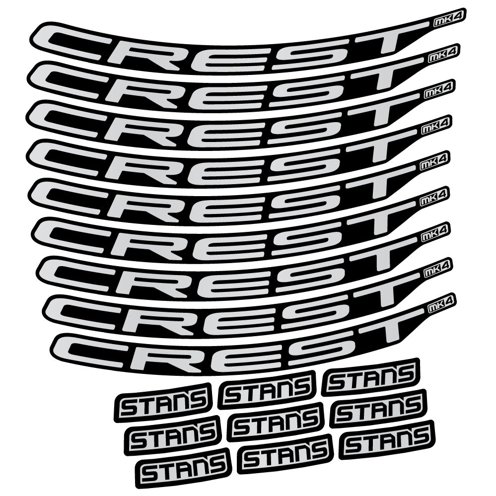 Adesivi Cerchi MTB Stans Crest MK4 Ver.2 in vinile
