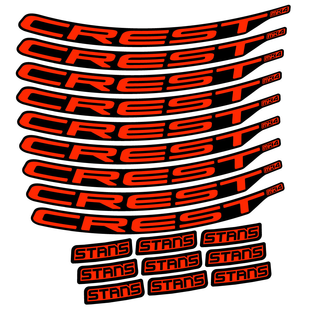 Adesivi Cerchi MTB Stans Crest MK4 Ver.2 in vinile