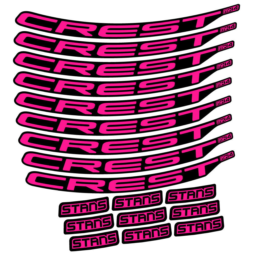 Adesivi Cerchi MTB Stans Crest MK4 Ver.2 in vinile