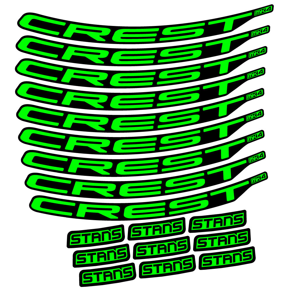 Adesivi Cerchi MTB Stans Crest MK4 Ver.2 in vinile