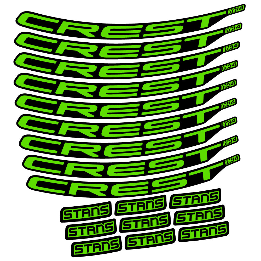 Adesivi Cerchi MTB Stans Crest MK4 Ver.2 in vinile