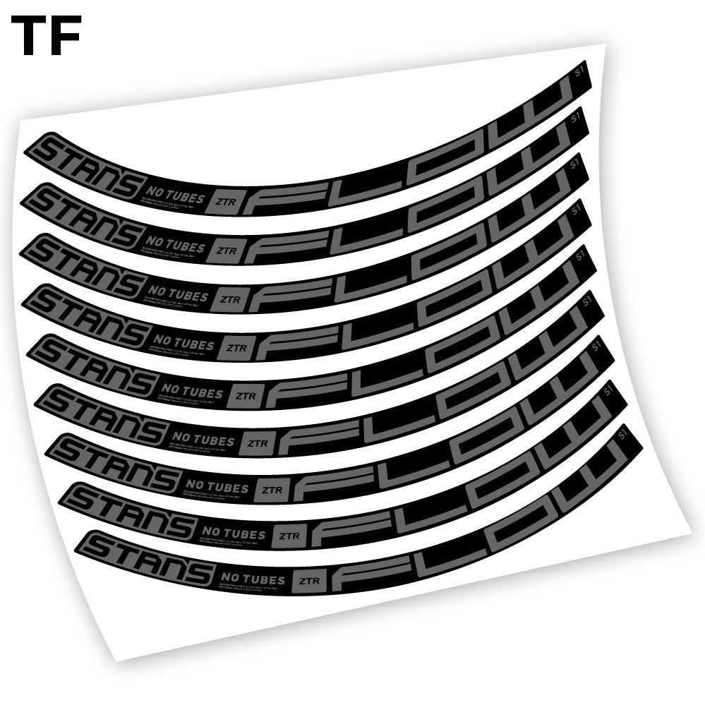 Adesivi Cerchi MTB Stans Notubes ZTR Flow S1 2020 Bikes in vinile - Grigio Traffico