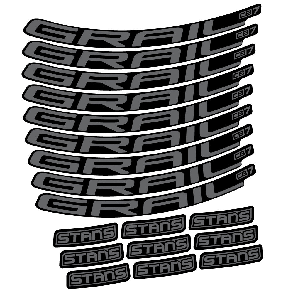 Adesivi Cerchi MTB Stans Grail CB7 Ver.2 in vinile