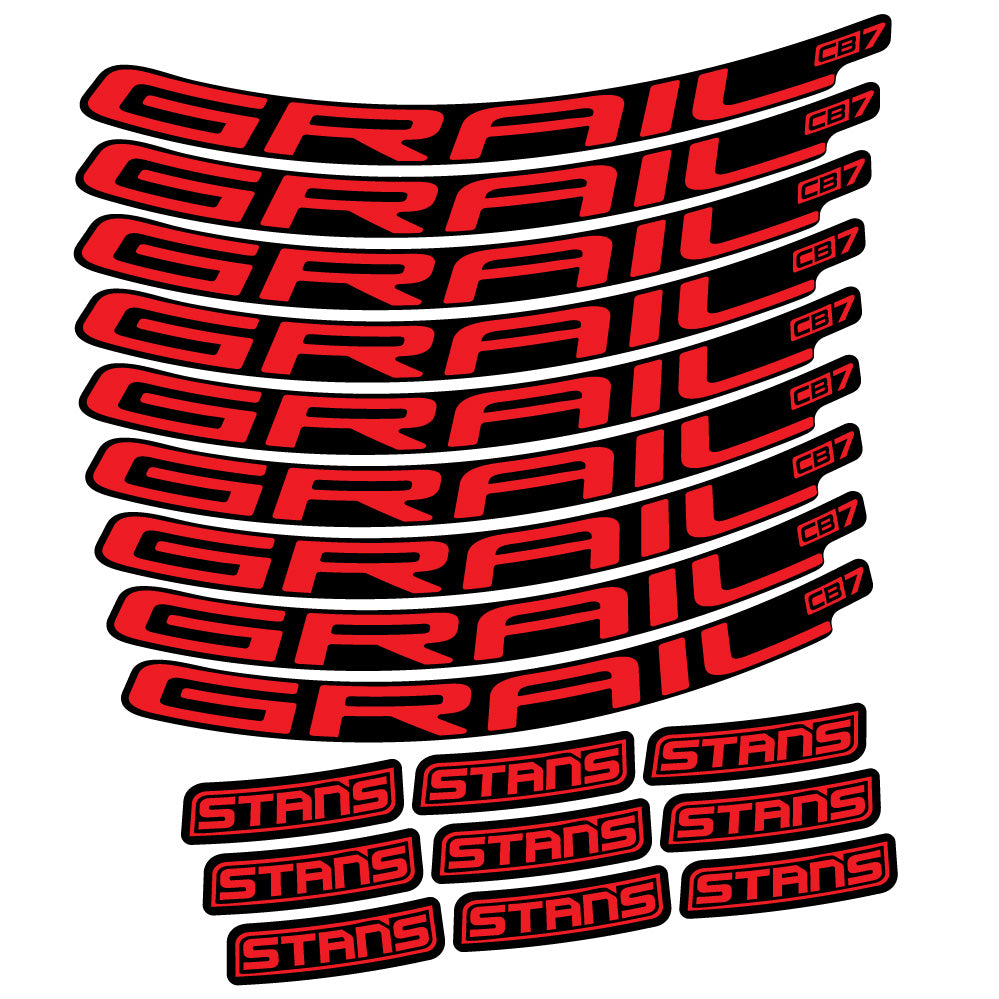 Adesivi Cerchi MTB Stans Grail CB7 Ver.2 in vinile