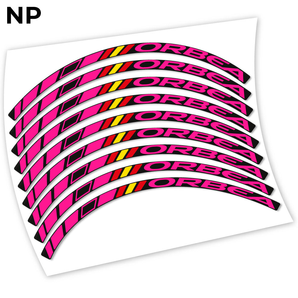 Adesivi Cerchi MTB Orbea in vinile - Rosa Neon
