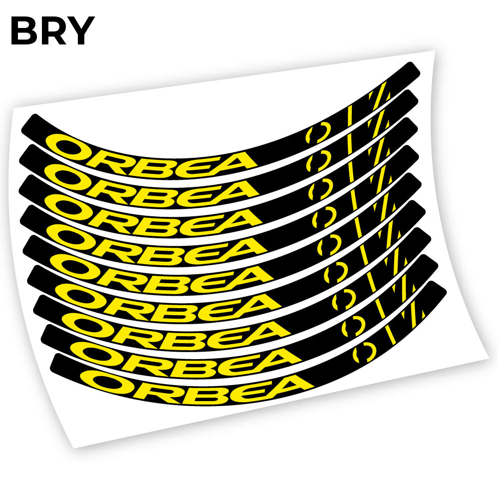 Adesivi Cerchi MTB Orbea Oiz Bikes in vinile - Giallo