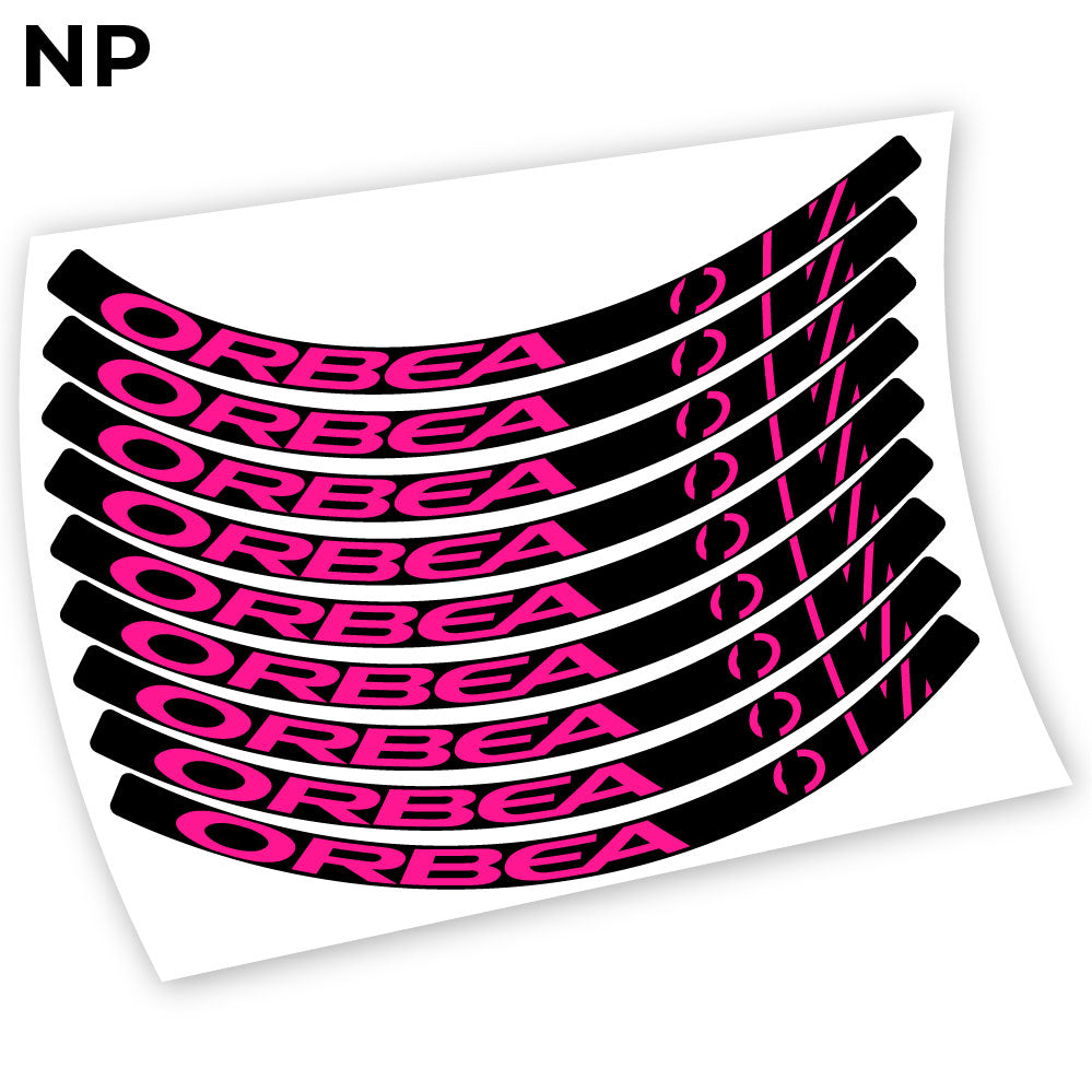 Adesivi Cerchi MTB Orbea Oiz Bikes in vinile - Rosa Neon