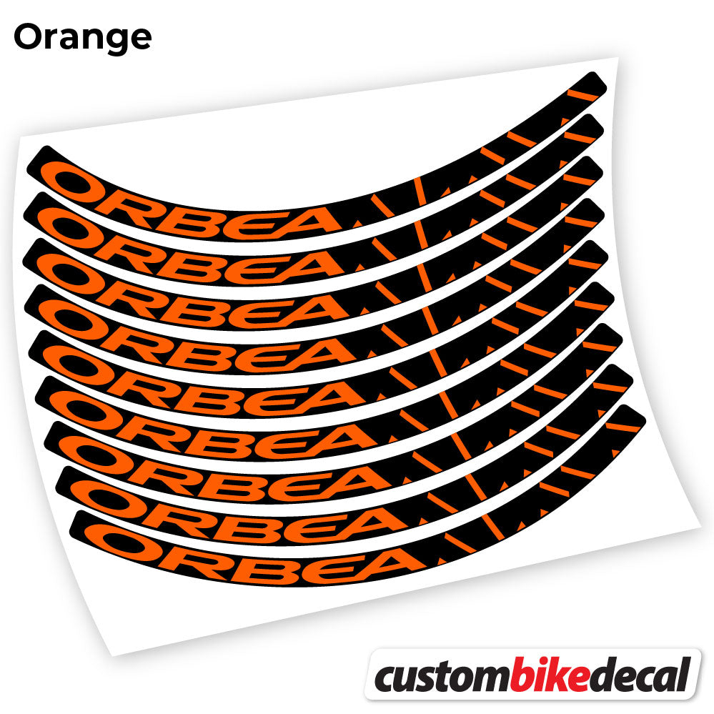 Adesivi Cerchi MTB Orbea Alma in vinile - Arancione