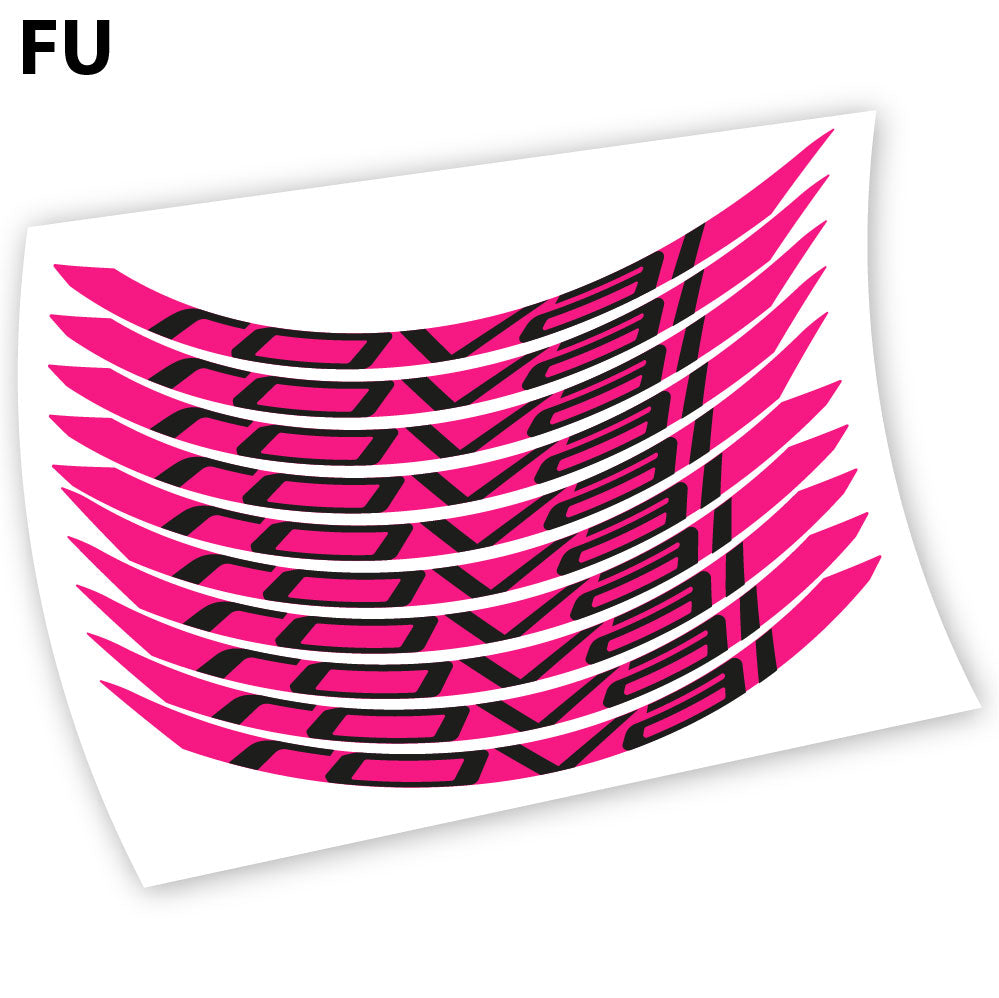 Adesivi Cerchi MTB Roval Control Carbon 2018 Ver.2 in vinile - Fucsia