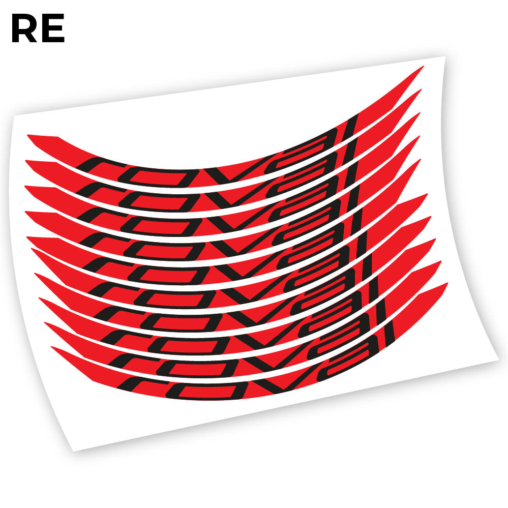 Adesivi Cerchi MTB Roval Control Carbon 2018 Ver.2 in vinile - Rosso