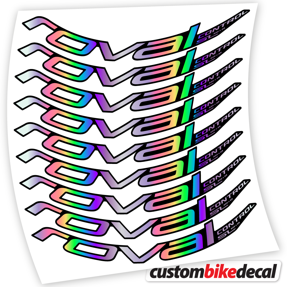 Adesivi Cerchi MTB Roval Control SL 2020 Bikes MTB 29 in vinile - Olografico