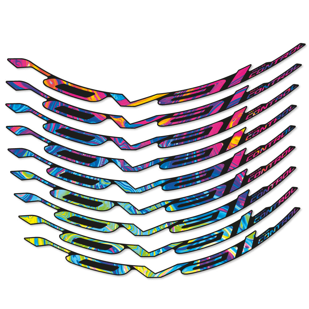Adesivi Cerchi MTB Roval Control Carbon in vinile