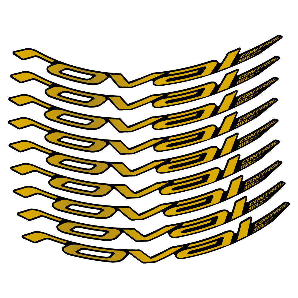 Adesivi Cerchi MTB Roval Control SL 2020 2021 2022 in vinile - Oro
