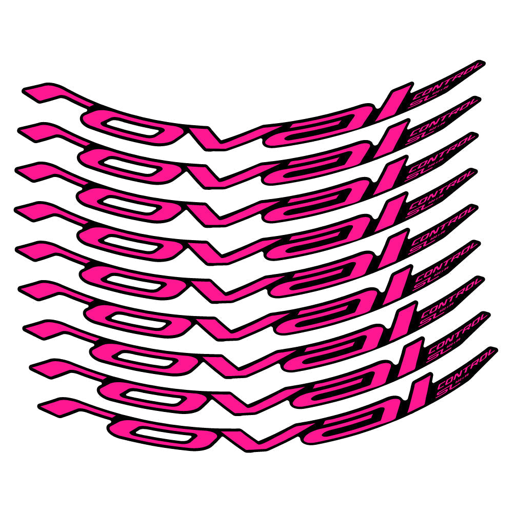 Adesivi Cerchi MTB Roval Control SL 2020 2021 2022 in vinile - Rosa Neon