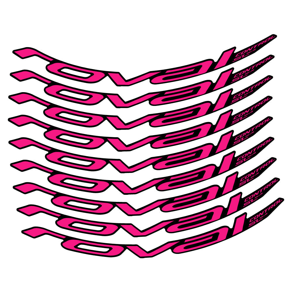 Adesivi Cerchi MTB Roval Control SL 2020 2021 2022 in vinile - Fucsia