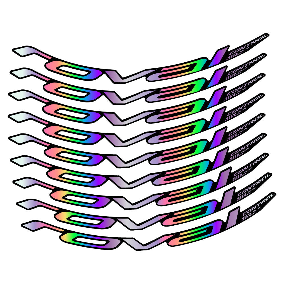 Adesivi Cerchi MTB Roval Control SL 2020 2021 2022 in vinile - Olografico