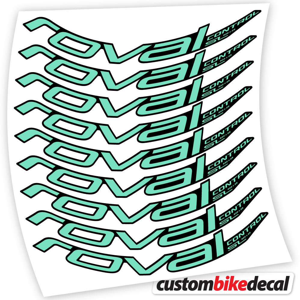 Adesivi Cerchi MTB Roval Control SL 2020 Bikes MTB 29 in vinile - Verde Menta
