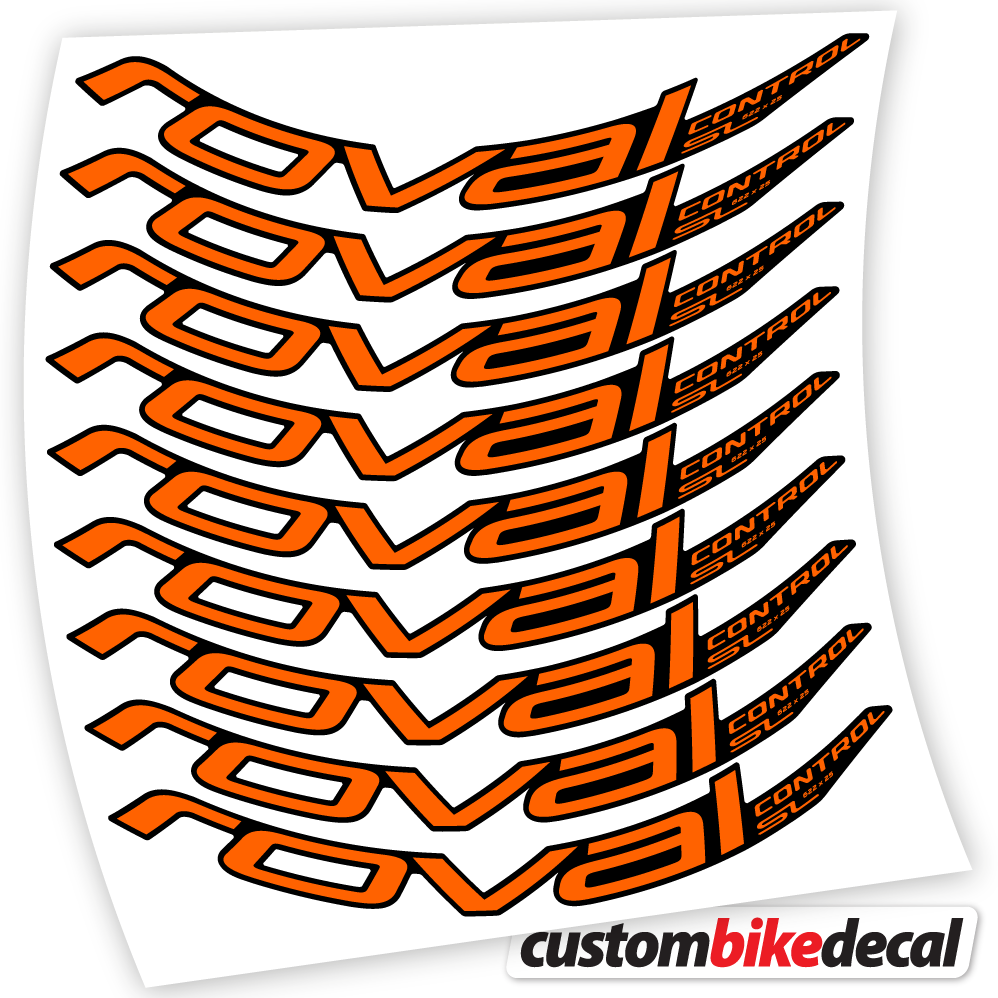 Adesivi Cerchi MTB Roval Control SL 2020 Bikes MTB 29 in vinile - Arancione