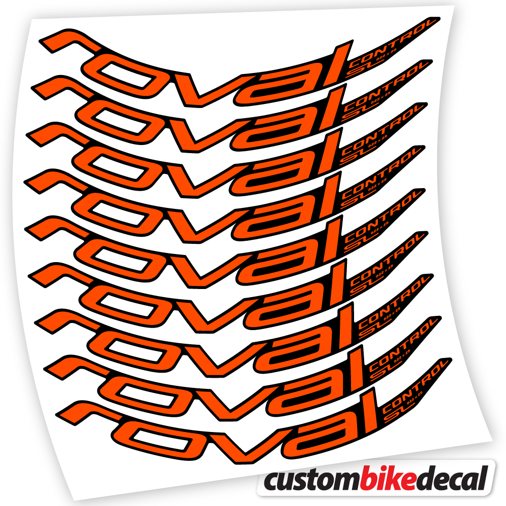 Adesivi Cerchi MTB Roval Control SL 2020 Bikes MTB 29 in vinile - Arancione Neon
