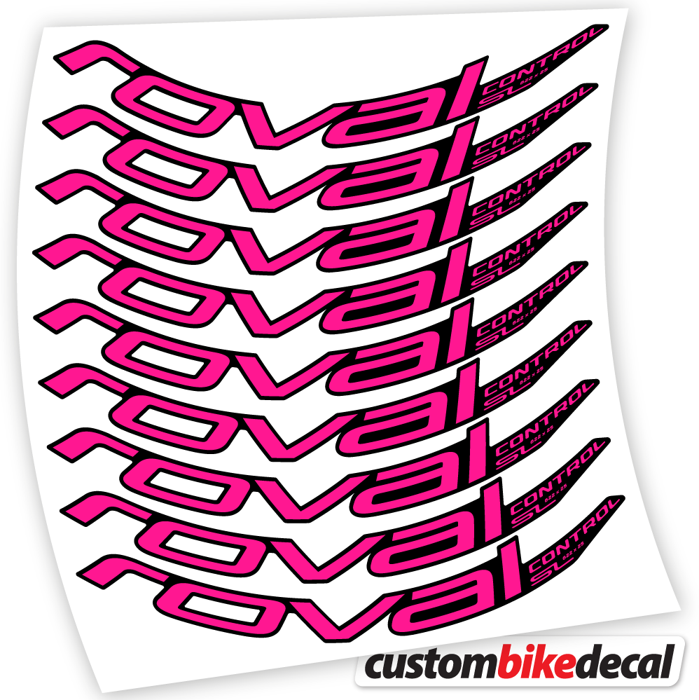 Adesivi Cerchi MTB Roval Control SL 2020 Bikes MTB 29 in vinile - Rosa Neon