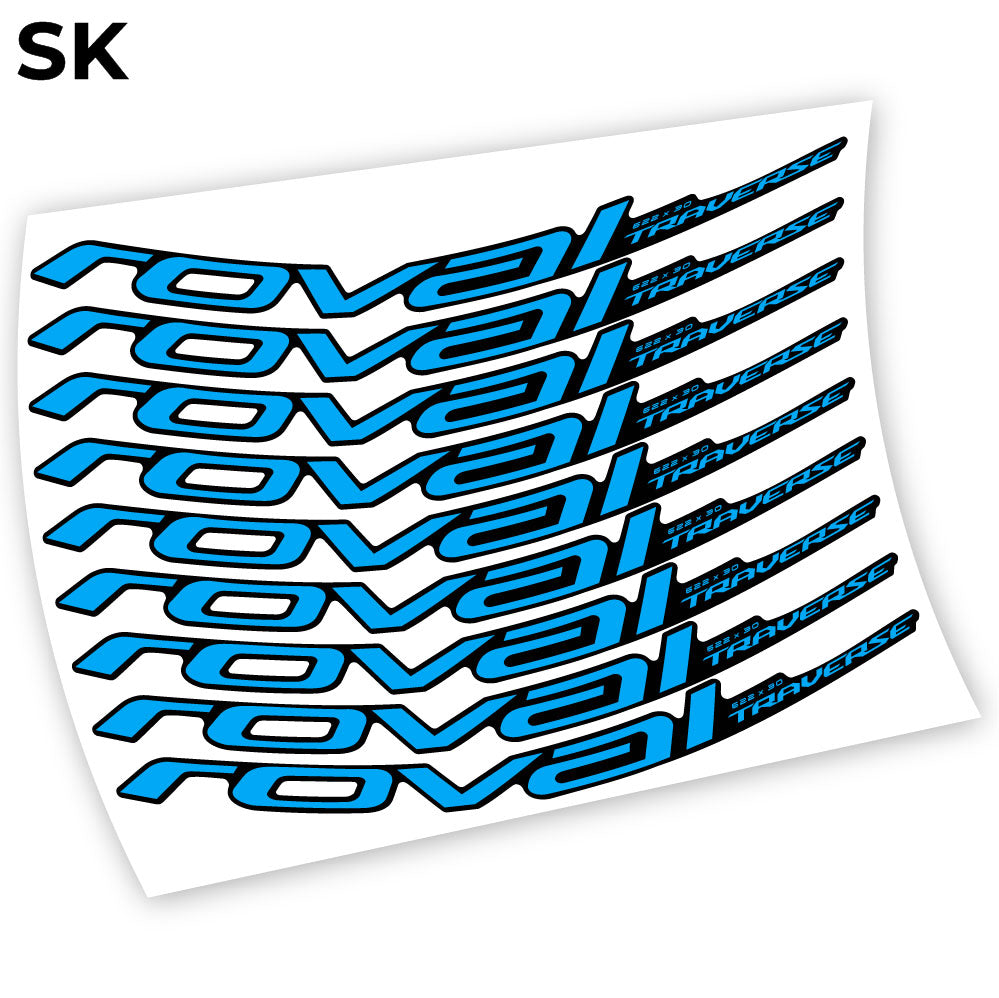 Adesivi Cerchi MTB Roval Traverse Alloy 2019 in vinile
