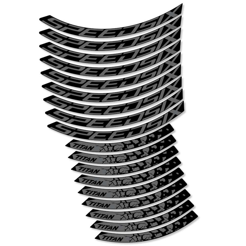 Adesivi Cerchi MTB SpeedSix Titan in vinile