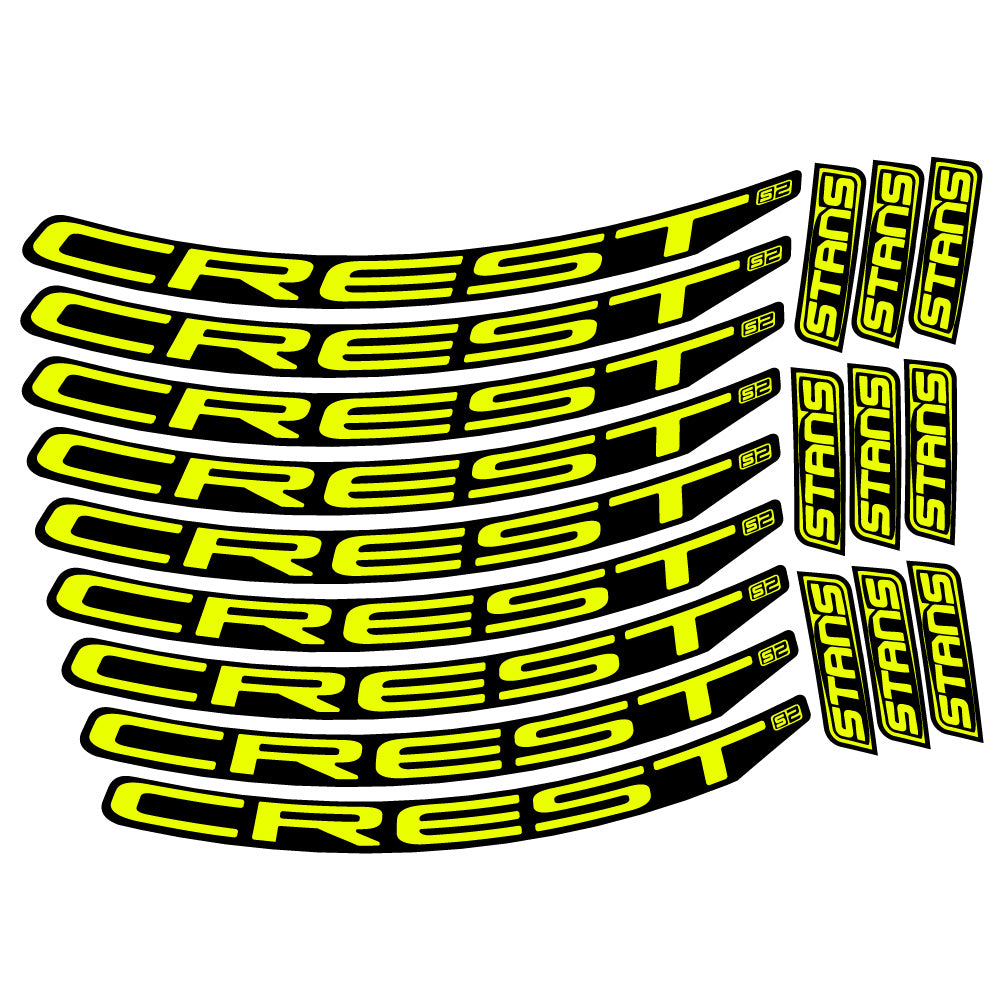 Adesivi Cerchi MTB Stans Crest S2 in vinile
