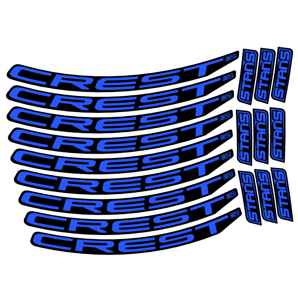 Adesivi Cerchi MTB Stans Crest S2 in vinile