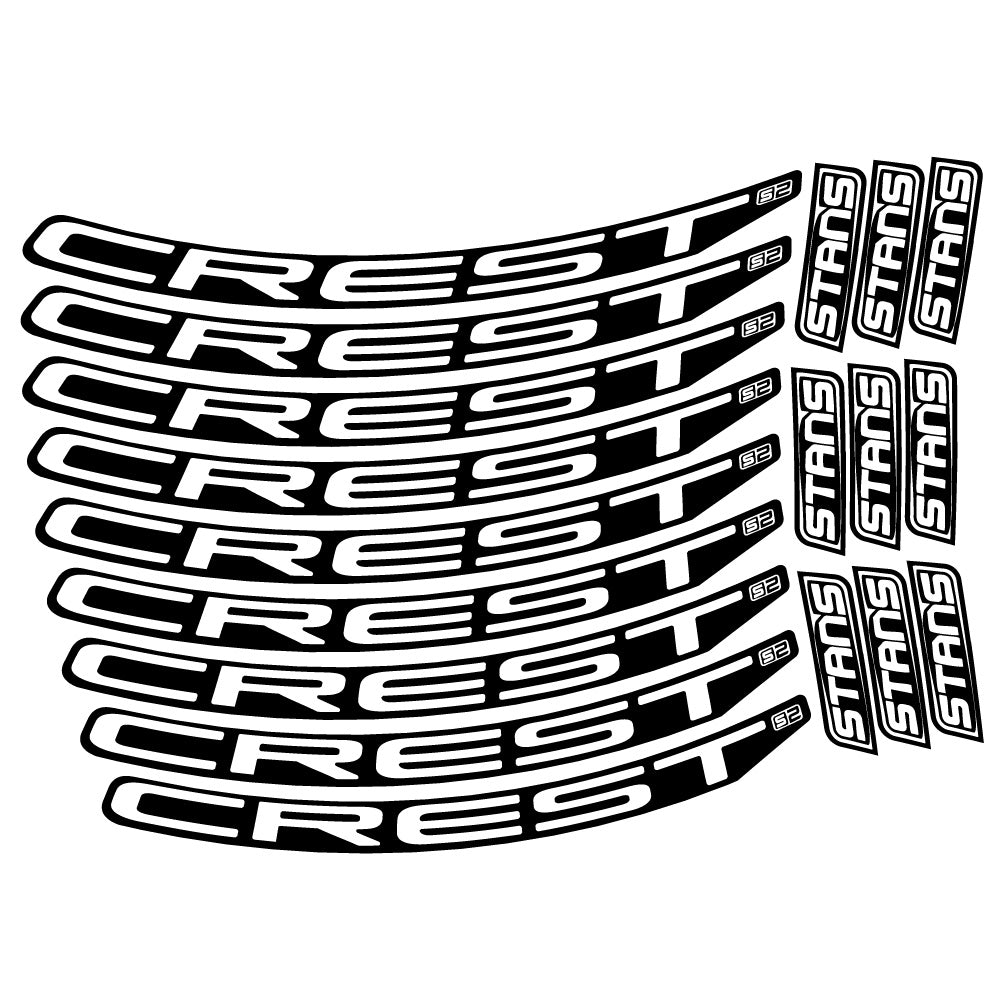 Adesivi Cerchi MTB Stans Crest S2 in vinile