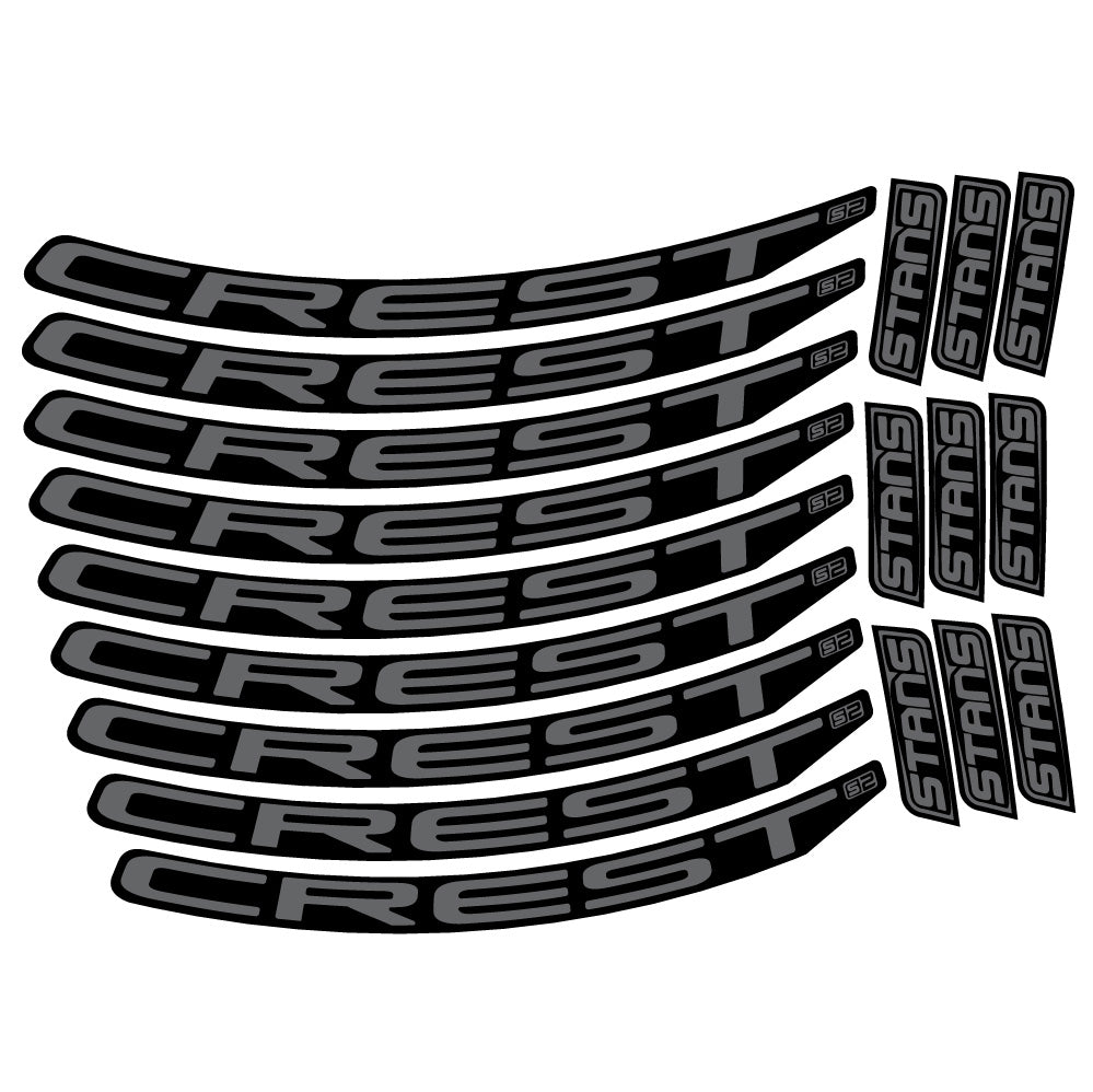 Adesivi Cerchi MTB Stans Crest S2 in vinile